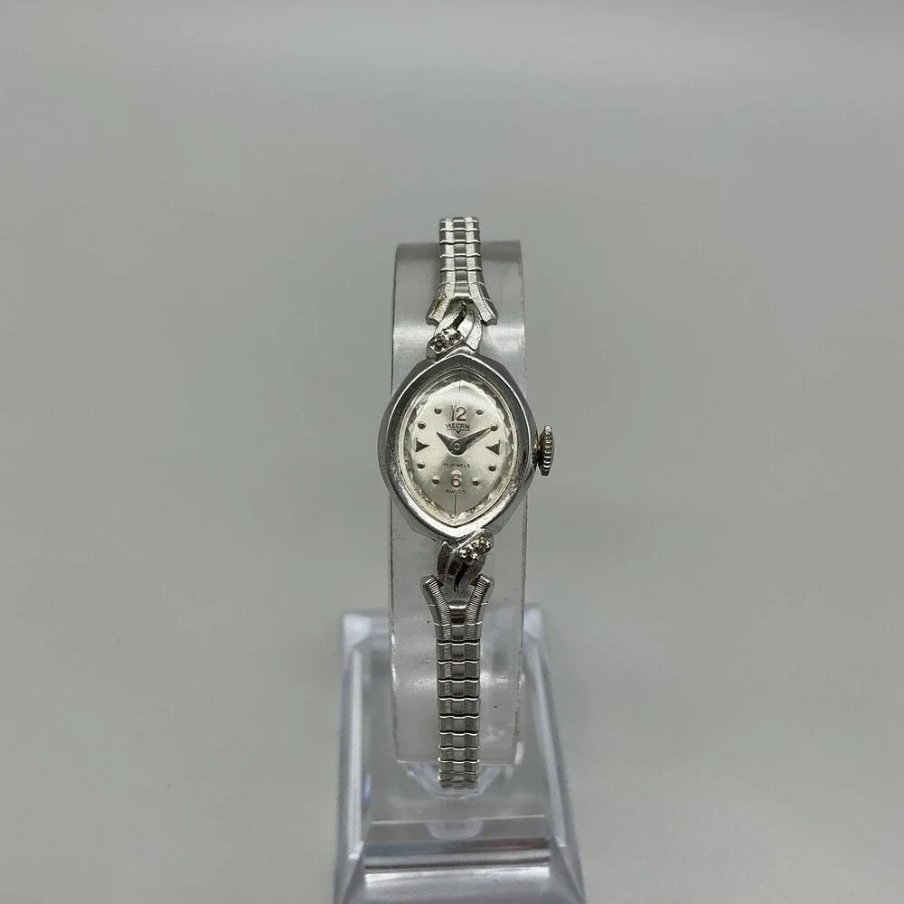Vintage Vulcain Womens Watch 16mm Silver Dial Stainless Manual Wind Swiss